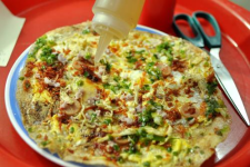 Bánh tráng nướng trứng bò phô mai hải sản